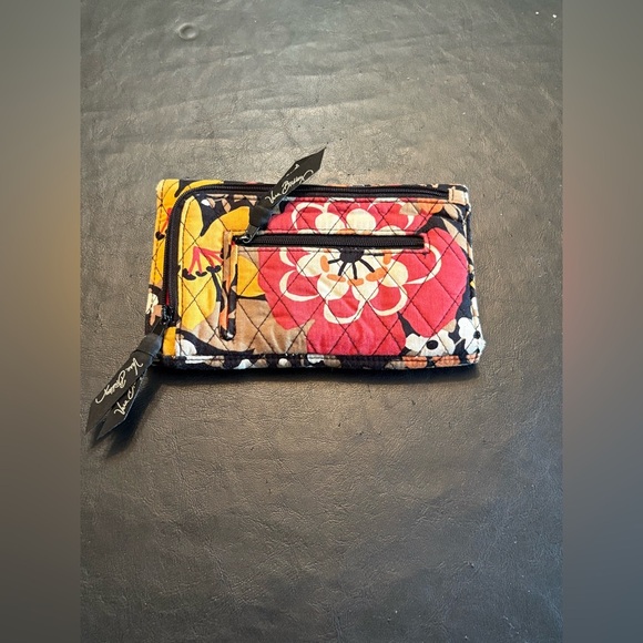 Vera Bradley Bittersweet Floral Houndstooth Mandy Shoulder Bag Purse + Wallet - Picture 8 of 16
